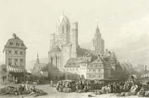 Mayence-katedralen, Rhinen af William Leighton Leitch