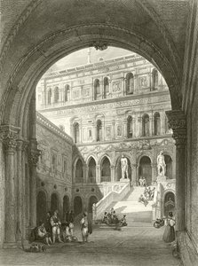 De gigantiske trapper, Ducal Palace, Venedig
