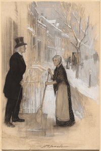 Skitse til illustration af Not Honorably Discharged, 1904.