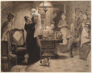 Skitse til illustration The Stationary Baby, 1912.