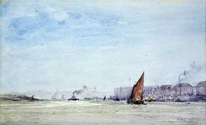 Chatham Dockyard af William Lionel Wyllie
