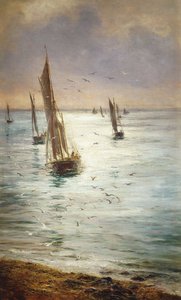 På vej hjem, af William Lionel Wyllie