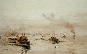 Liberty Men (akvarel på papir) af William Lionel Wyllie
