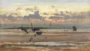 Portel Fisher Folk, 1875 (olie på papir lagt på panel)