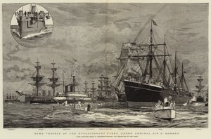 Nogle fartøjer fra den evolutionære flåde, under admiral Sir G Hornby
