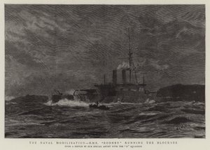 Mobilisering af flåden, H M S Rodney leder blokaden af William Lionel Wyllie