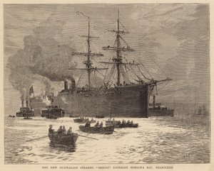 The New Australian Steamer Orient kommer ind i Hobson