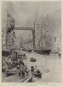 Åbningen af Tower Bridge af HKH Prinsen af Wales af William Lionel Wyllie