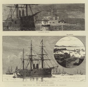 Den britiske flådes besøg i Trieste af William Lionel Wyllie