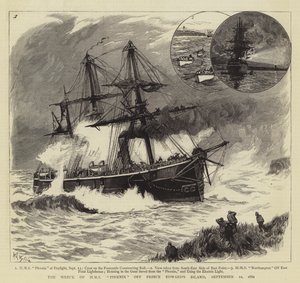 Vraget af HMS Phoenix ud for Prince Edward
