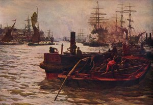 Arbejde, glitter, glimt og rigdom, 1883 1935 af William Lionel Wyllie