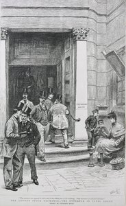 Børsens indgang i Capel Court, 1891