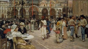 Piazza di San Marco, Venedig, 1883
