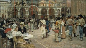 Markuspladsen, Venedig, 1883. af William Logsdail
