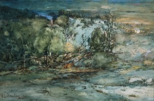 Frontier Cabin, 1894. af William Louis Sonntag