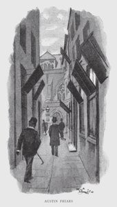 Austin Friars (Litho) af William Luker