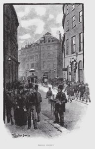 Broad Street (litho) af William Luker