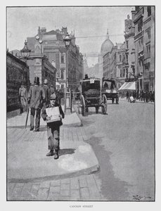 Cannon Street (litho) af William Luker