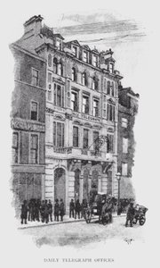 Daily Telegraph Offices (litho) af William Luker