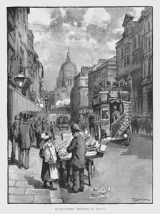 Fleet Street, der viser St Paul