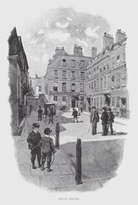 Gough Square (litho) af William Luker