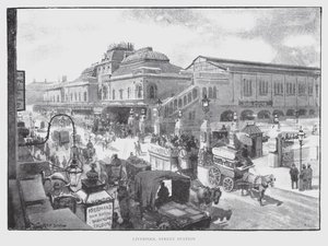 Liverpool Street Station (litho) af William Luker