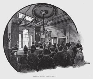 Mansion House Police Court (litho) af William Luker