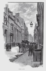 Mark Lane (litho) af William Luker