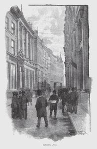Mincing Lane (litho) af William Luker