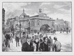 Newgate Prison (litho) af William Luker