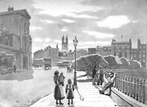 Smithfield og St. Bartholomews Hospital, 1891 af William Luker