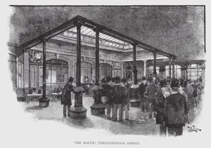 The Baltic, Threadneedle Street (litho) af William Luker