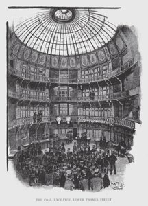 The Coal Exchange, Lower Thames Street (litho) af William Luker