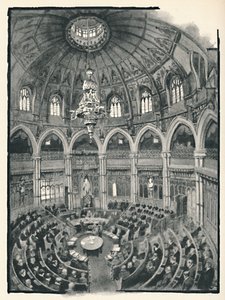 The Guildhall - Council Chamber, 1891 af William Luker