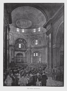 Børsen (litho) af William Luker