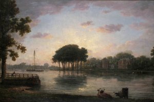 Orleans House, Twickenham, Middlesex, ca. 1800 af William Marlow