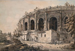 Amfiteatret i Nîmes, Sydfrankrig af William Marlow