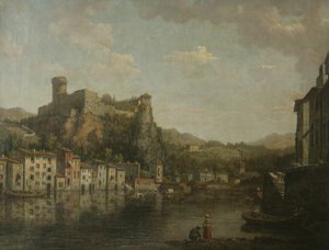 Udsigt i Lyons (olie på lærred) af William Marlow