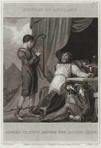 Alfred spiller for den danske høvding af William Marshall Craig