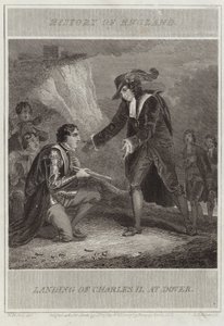 Landgang af Charles II ved Dover