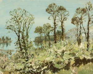 A Flowery Copse (olie på lærred) af William Matthew Hale