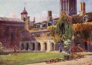 En domstol og klostre i Pembroke College