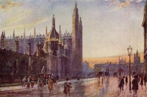 Kings College Gateway og kapel, Twilight Effect af William Matthison