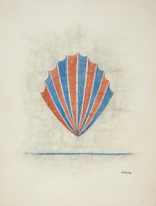 Restaureringstegning: Vægmaleri, 1938. af William McAuley