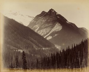 Ross Peak og Loop fra No. 19 Snow Shed af William McFarlane Notman