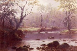 On the Wharfe (akvarel på papir)