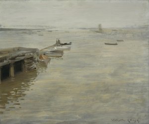 En grå dag af William Merritt Chase