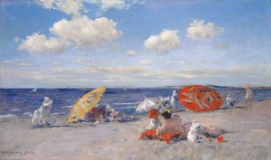 Ved havet, ca. 1892 (olie på lærred) af William Merritt Chase