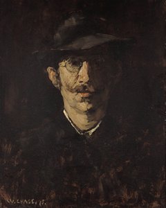 Portræt af Hugo von Habermann af William Merritt Chase