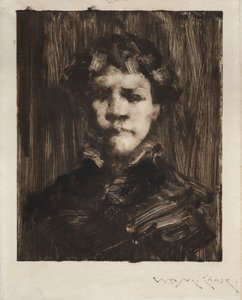 Hovedet af en dreng af William Merritt Chase